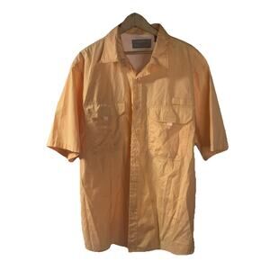 Size Large - Men’s Clearwater Outfitters Outdoor Angler Fishing Shirt - Orange